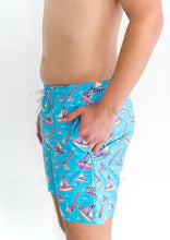 Load image into Gallery viewer, Keings Coastal Swim Trunks (Boats &amp; Hoes)
