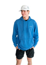 Load image into Gallery viewer, KEINGS MIDWEIGHT HOODIE BLUE BLACK LEGEND SHORTS WHITE MESHBACK HAT
